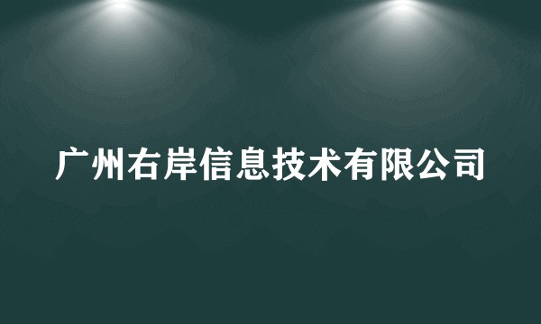 广州右岸信息技术有限公司