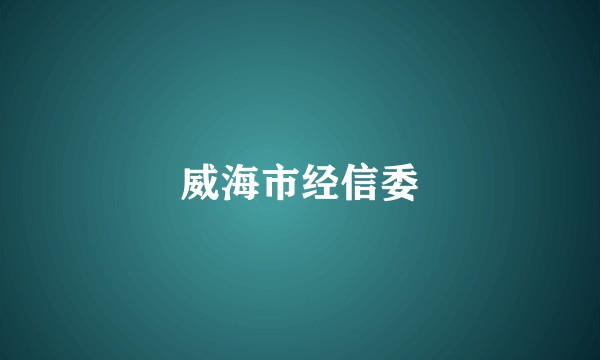 威海市经信委