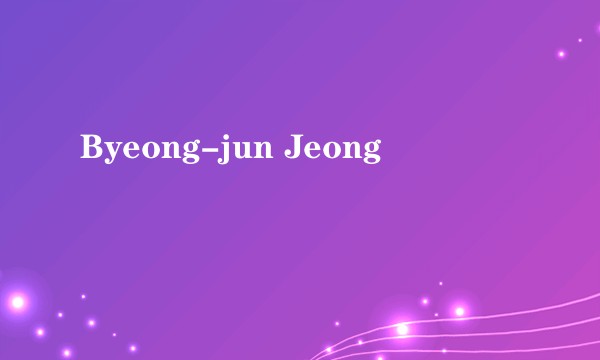 Byeong-jun Jeong
