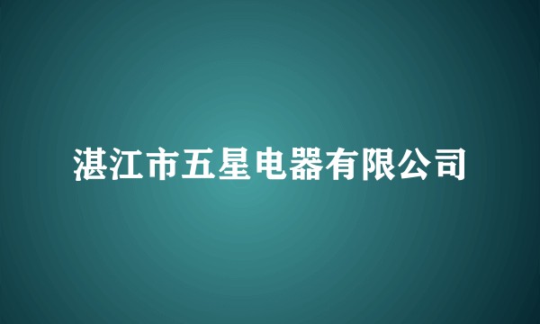 湛江市五星电器有限公司