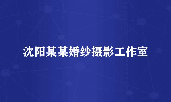 沈阳某某婚纱摄影工作室