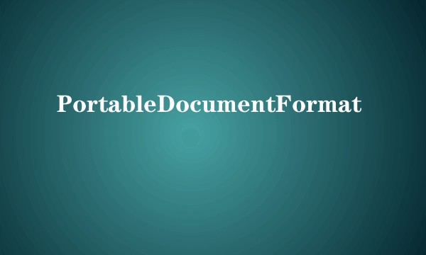 PortableDocumentFormat