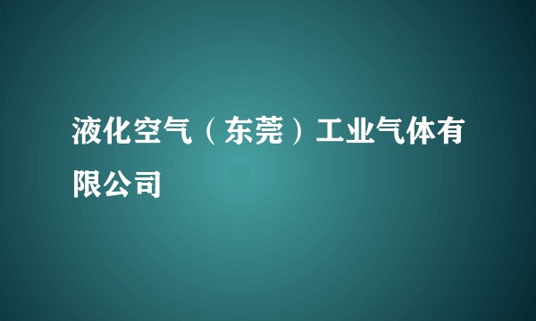 液化空气(东莞)工业气体有限公司