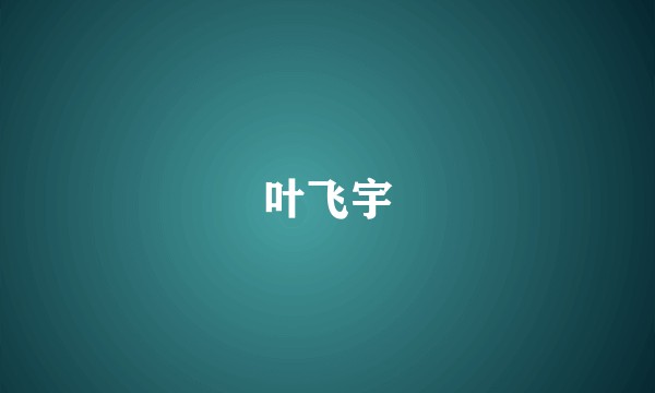 叶飞宇