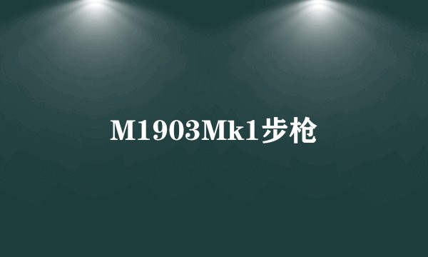 M1903Mk1步枪