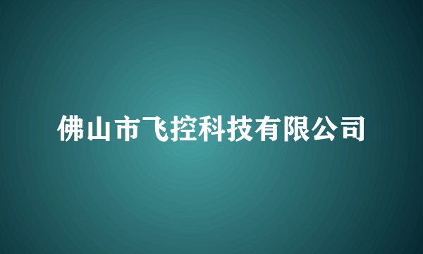 佛山市飞控科技有限公司