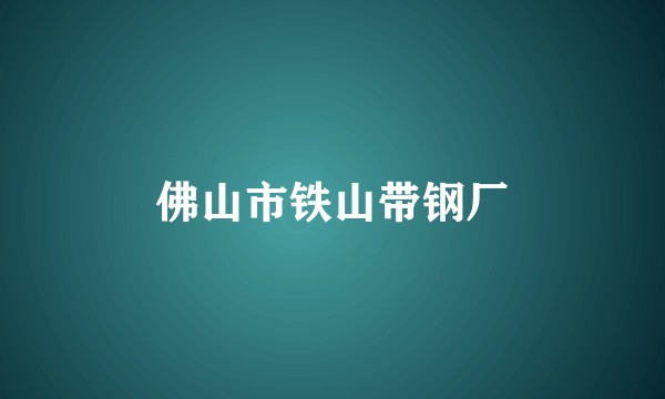 佛山市铁山带钢厂