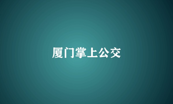 厦门掌上公交