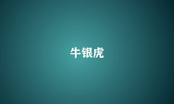 牛银虎