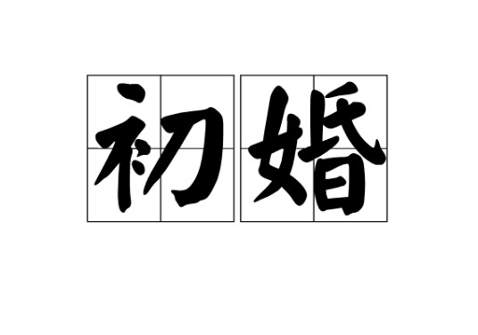 初婚（汉语词汇）