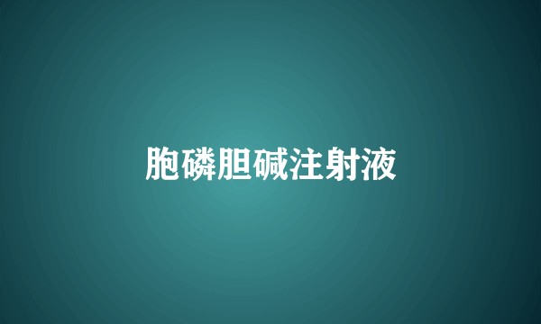 胞磷胆碱注射液