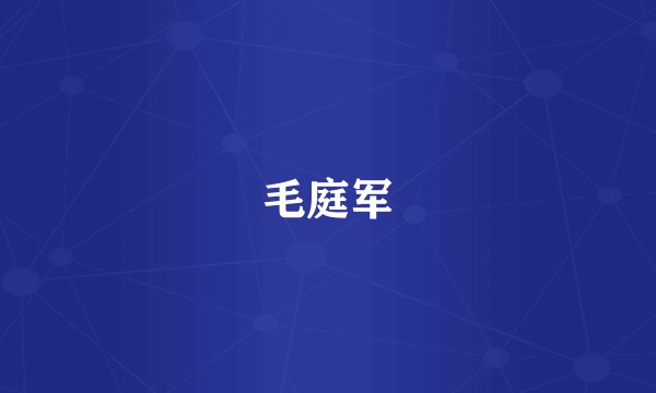 毛庭军