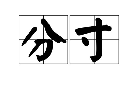 分寸（汉语词语）