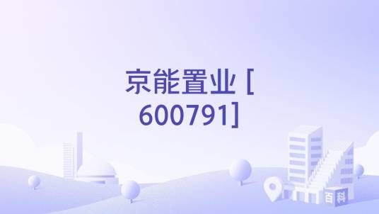 京能置业 [600791]
