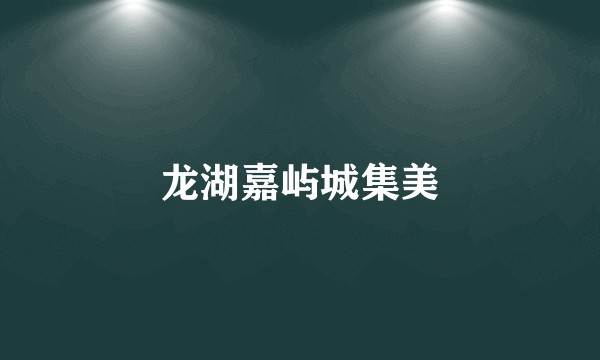 龙湖嘉屿城集美
