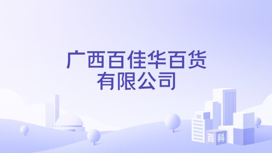 广西百佳华百货有限公司