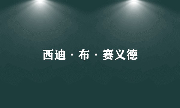 西迪·布·赛义德