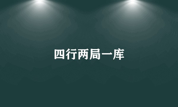 四行两局一库