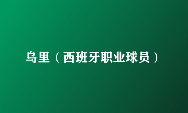 乌里（西班牙职业球员）