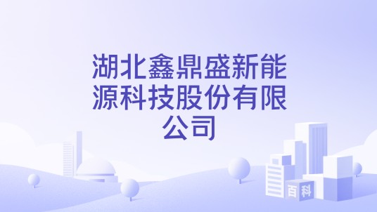 湖北鑫鼎盛新能源科技股份有限公司