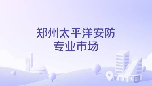 郑州太平洋安防专业市场