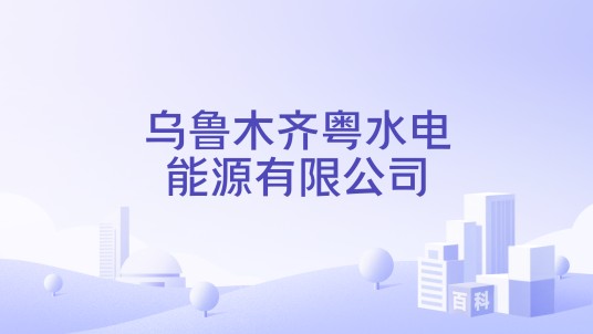 乌鲁木齐粤水电能源有限公司