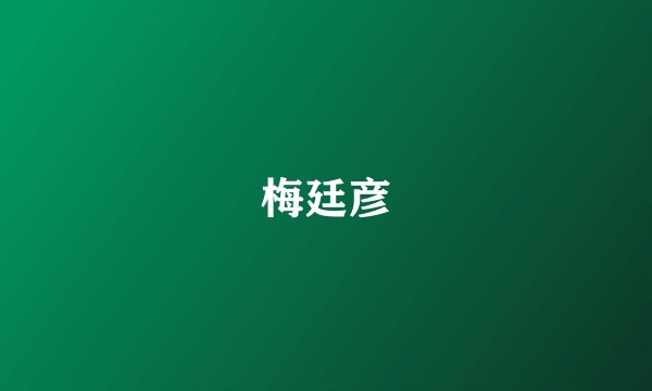梅廷彦