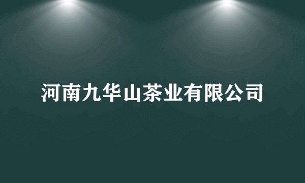 河南九华山茶业有限公司