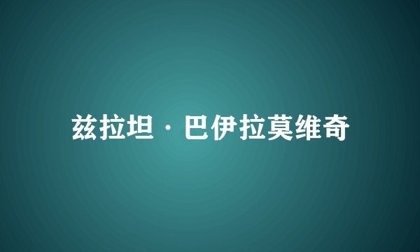 兹拉坦·巴伊拉莫维奇