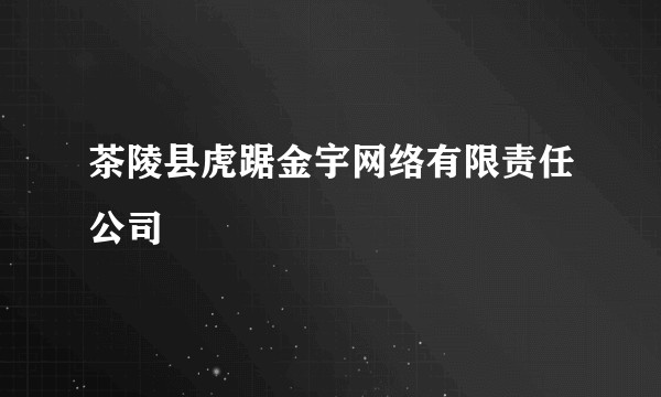 茶陵县虎踞金宇网络有限责任公司