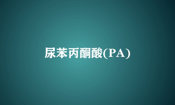 尿苯丙酮酸(PA)