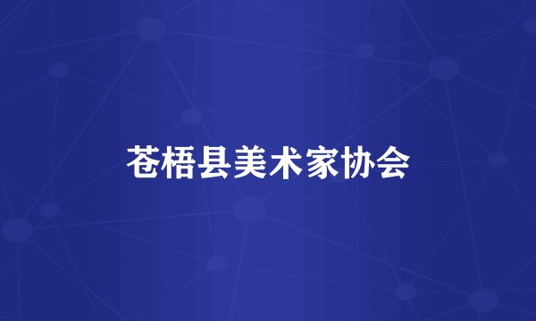 苍梧县美术家协会