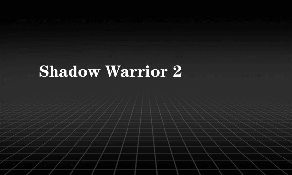 Shadow Warrior 2