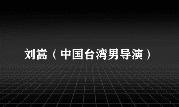 刘嵩（中国台湾男导演）