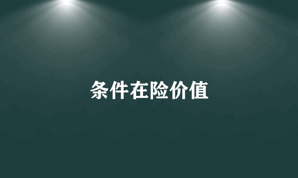 条件在险价值