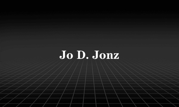 Jo D. Jonz