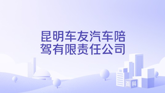 昆明车友汽车陪驾有限责任公司