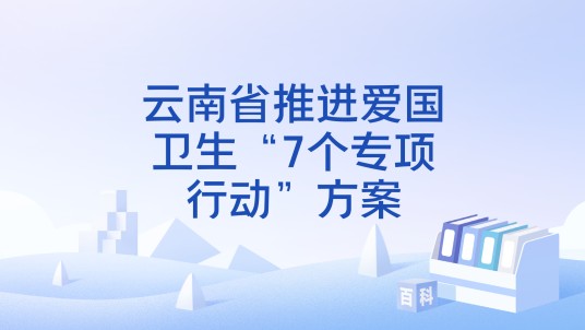 云南省推进爱国卫生“7个专项行动”方案