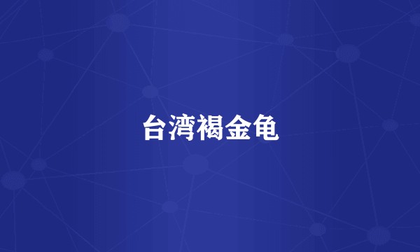 台湾褐金龟
