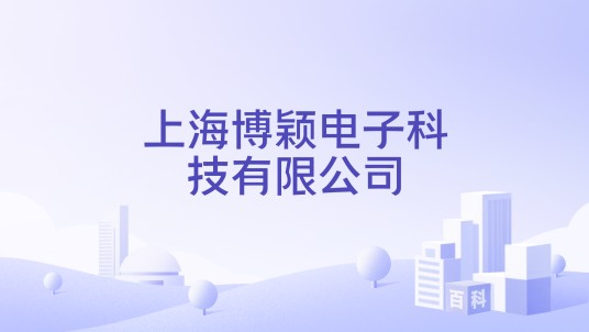 上海博颖电子科技有限公司