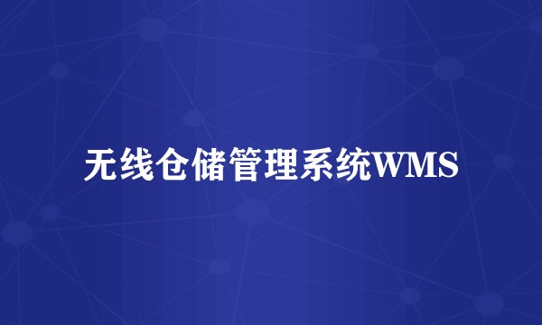 无线仓储管理系统WMS