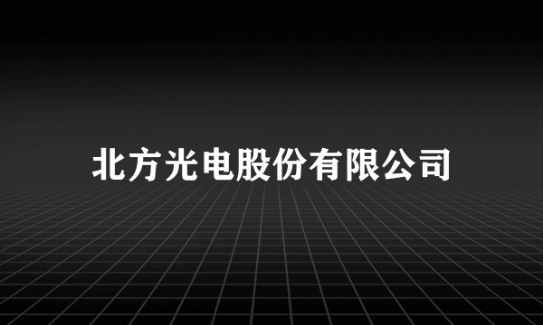 北方光电股份有限公司
