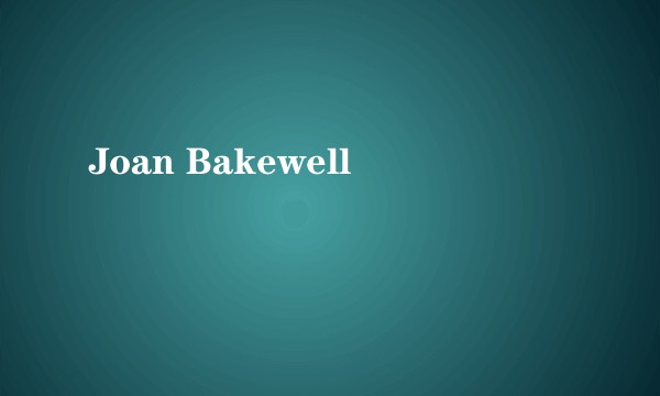 Joan Bakewell