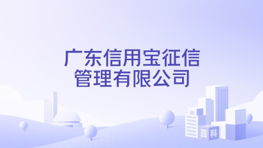 广东信用宝征信管理有限公司