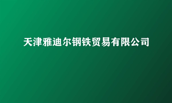 天津雅迪尔钢铁贸易有限公司