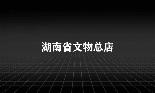 湖南省文物总店