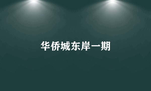 华侨城东岸一期