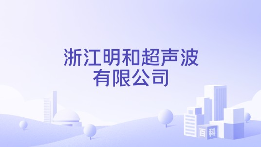 浙江明和超声波有限公司