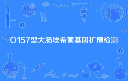 O157型大肠埃希菌基因扩增检测