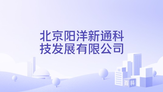 北京阳洋新通科技发展有限公司